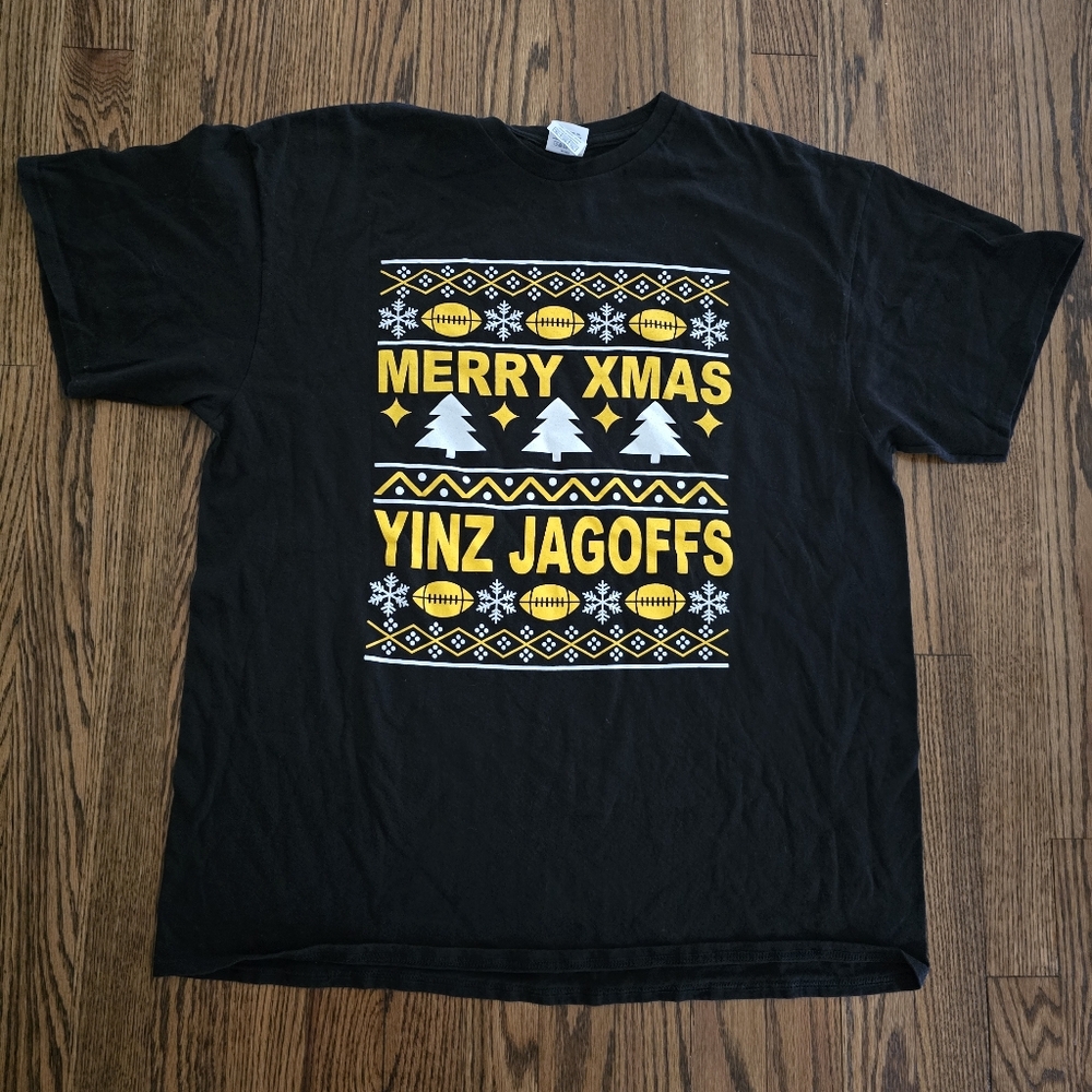 Delta Pro Weight Pittsburgh Christmas Shirts Size XL